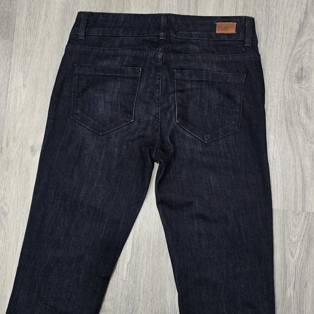 PAIGE Dark Indigo Flare Jeans - Picture 4 of 9